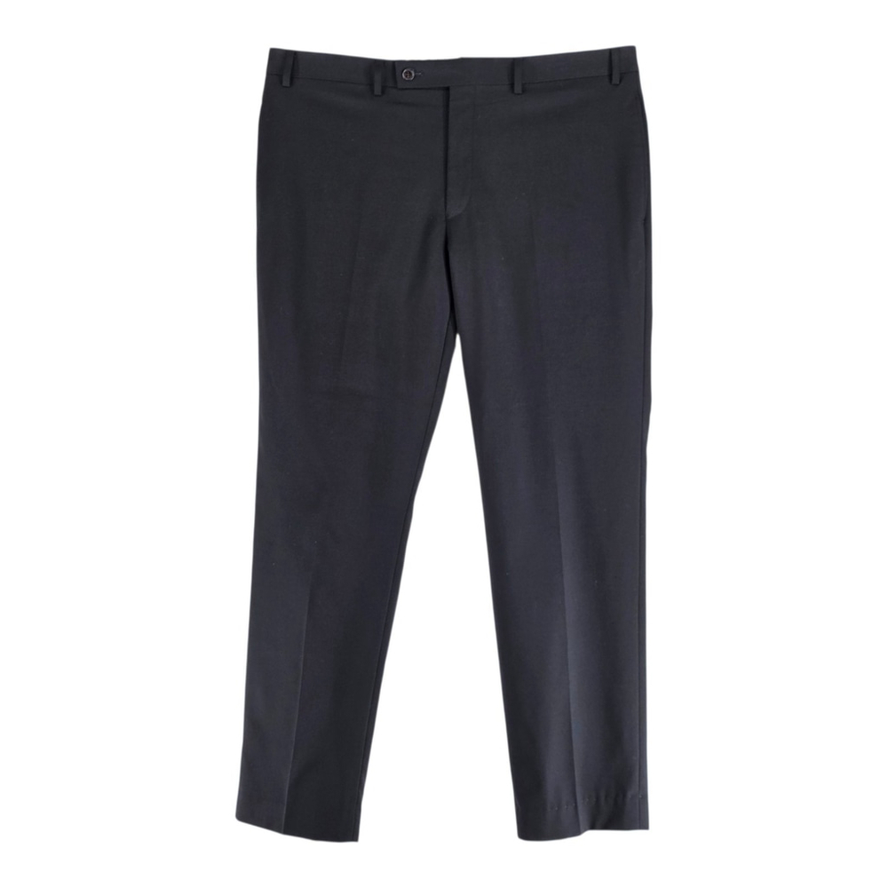 Ralph Lauren Wool Dress Pants Men 36x30 Black UltraFlex